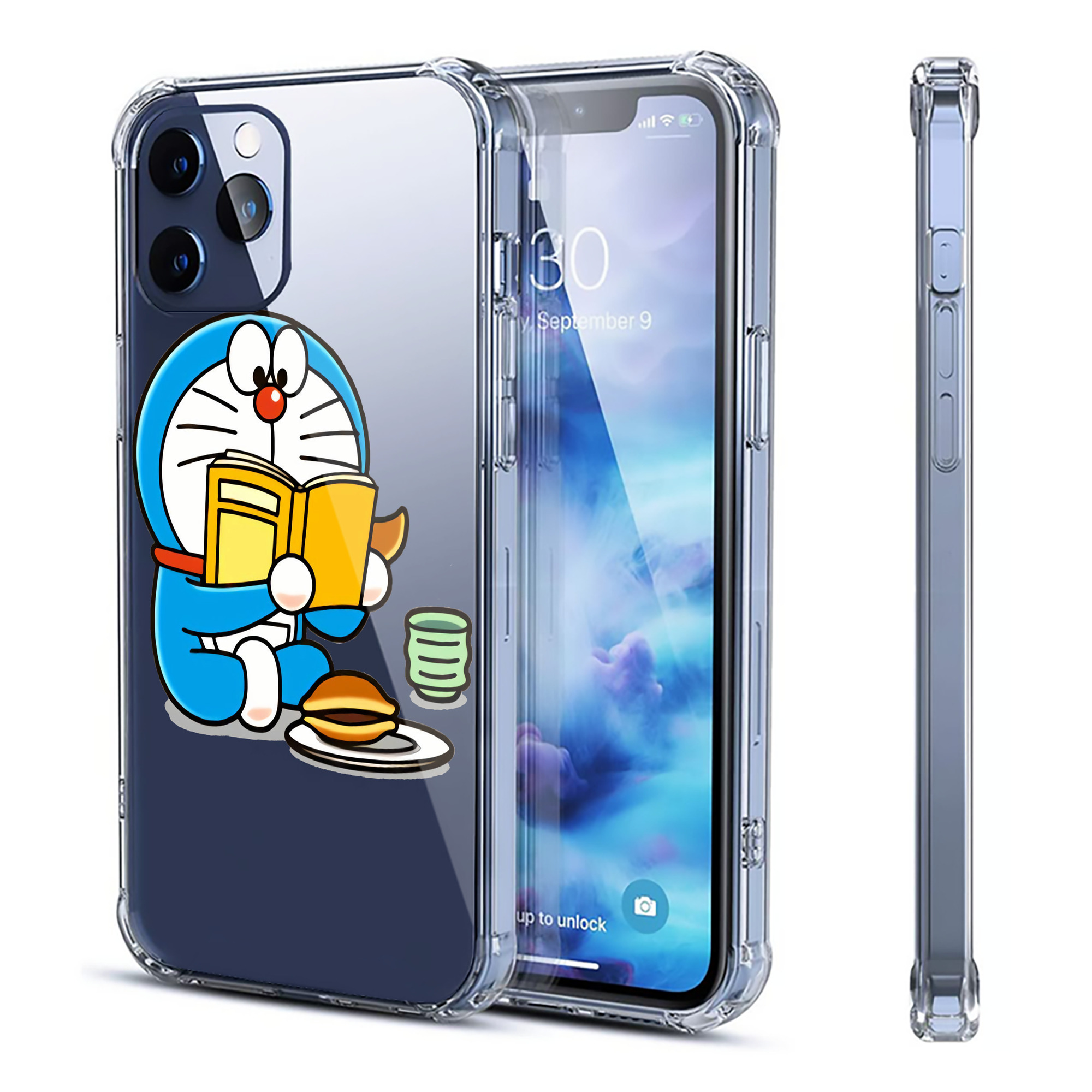 （画像用） ドラえもん Doraemon 【iPhone 12シリーズ対応】透明スマホケース（クリアソフトケース）